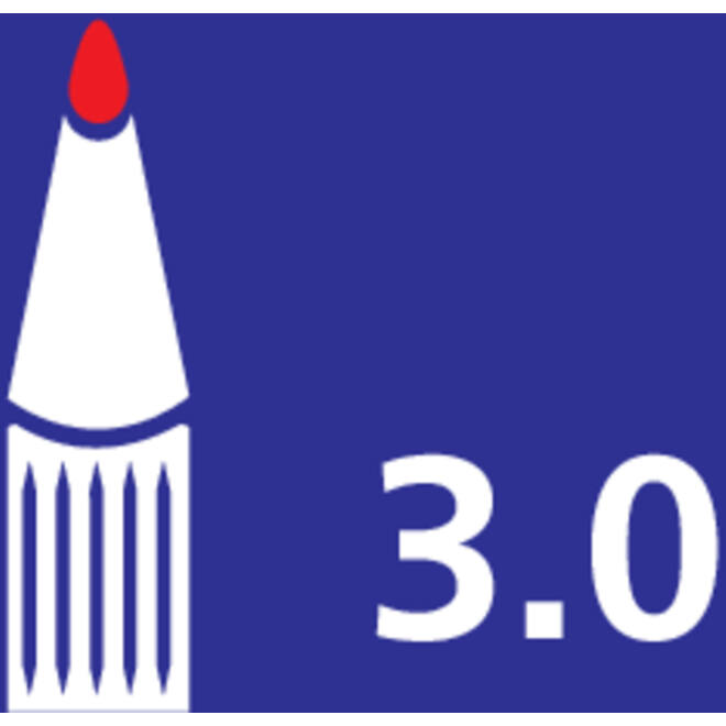 Viltstift Nobo whiteboard Liquid ink rond assorti 3mm 4st