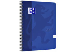 Spiraalblok Oxford Touch A4 lijn 140 pagina's 80gr blauw
