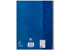 Collegeblok Oxford A4+ muziek 4-gaats 100 pagina's 80gr blauw