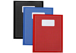 Schrift Qbasic 210x165mm ruit 5mm 80blz 70gr assorti
