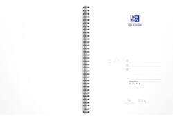 Collegeblok Oxford Office Essentials A4+ lijn 4-gaats 180 pagina's 80gr assorti