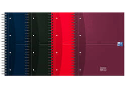 Collegeblok Oxford Office Essentials European book A4+ 4-gaats 120 vel assorti