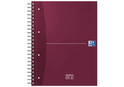Collegeblok Oxford Office Essentials European book A4+ 4-gaats 120 vel assorti