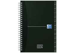Adresboek Oxford Office Essentials A5 72vel dubbelspiraal assorti