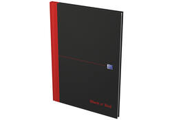 Notitieboek Oxford Black n' Red A4 96vel ruit 5mm