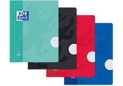 Schrift Oxford School A5 ruit 5x5mm 72 pagina's 80gr assorti