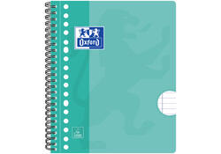 Collegeblok Oxford School A5+ lijn 17-gaats 160 pagina's 80gr assorti