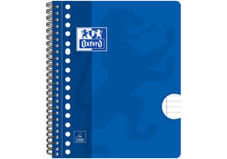 Collegeblok Oxford School A5+ lijn 17-gaats 160 pagina's 80gr assorti