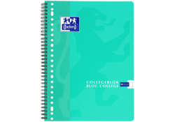 Collegeblok Oxford School A4 ruit 10x10mm 23-gaats 160 pagina's 80gr assorti
