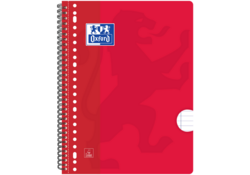 Collegeblok Oxford School A4+ lijn 23-gaats 160 pagina's 80gr assorti