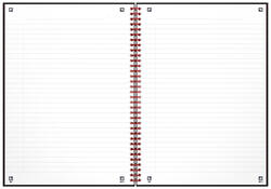 Spiraalblok Oxford Black n' Red A4 lijn 140 pagina's 80gr