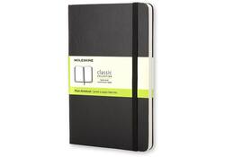 Notitieboek Moleskine large 130x210mm blanco hard cover zwart