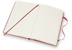 Notitieboek Moleskine large 130x210mm lijn hard cover rood