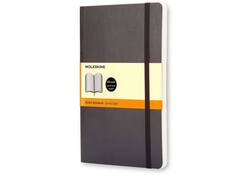 Notitieboek Moleskine large 130x210mm lijn soft cover zwart