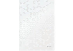 Notitieboek Leitz WOW A4 160blz 90gr lijn wit