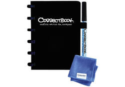 Notitieboek Correctbook A6 blanco 40blz ink black