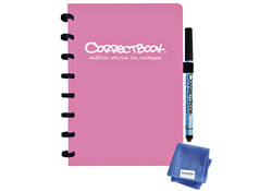 Notitieboek Correctbook A5 lijn 40blz blossom pink
