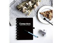 Notitieboek Correctbook A5 blanco 40blz ink black