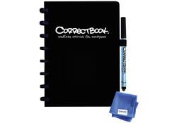 Notitieboek Correctbook A5 lijn 40blz ink black