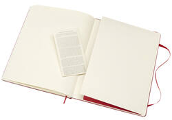 Notitieboek Moleskine XL 190x250mm lijn hard cover scarlet red