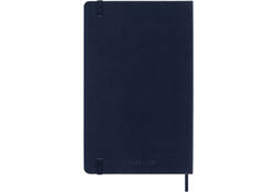 Notitieboek Moleskine large 130x210mm blanco hard cover sapphire blue