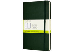 Notitieboek Moleskine large 130x210mm blanco hard cover myrtle green