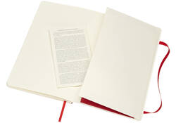 Notitieboek Moleskine large 130x210mm lijn soft cover scarlet red