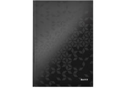 Notitieboek Leitz WOW A4 160blz 90gr lijn zwart