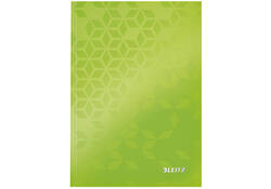 Notitieboek Leitz WOW A5 160blz 90gr lijn groen
