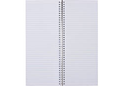 Notitieboek 135x330mm lijn 160blz 70gr spiraal oranje