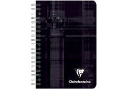 Notitieboek Clairefontaine 95x140mm spiraal lijn assorti
