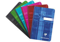 Notitieboek Clairefontaine 90x140mm lijn assorti