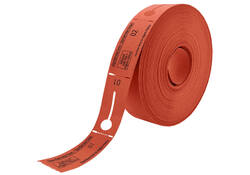 Garderobebonnen Combicraft nummering 2x 1 t/m 500 rood