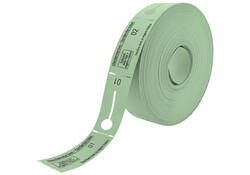 Garderobebonnen Combicraft nummering 2x 1 t/m 500 groen