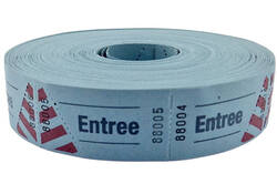 Entreebewijs Combicraft nummering 1-1000 blauw