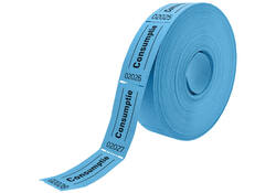 Consumptiebon Combicraft 57x30mm 2-zijdig 2x1000 stuks blauw