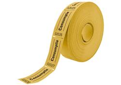 Consumptiebon Combicraft 57x30mm 2-zijdig 2x1000 stuks geel
