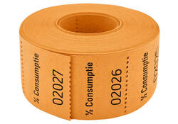 Consumptiebon Combicraft 1/2 consumptie 500 stuks oranje