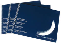 Schetsboek Papyrus 320x480mm 160gr 24vel