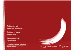 Schetsboek Papyrus 240x320mm 120gr 32vel