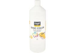 Plakkaatverf Creall basic wit 1000ml