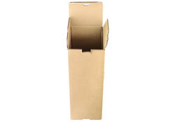 Verzenddoos fles IEZZY karton bruin 90x90x360mm