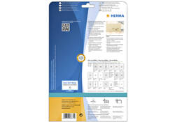 Etiket HERMA 8671 A4 99.1x38.1mm folie transparant mat 350st