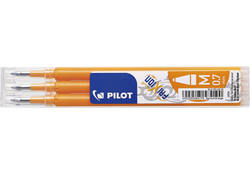 Rollerpenvulling Pilot friXion medium abrikoos oranje set à 3 stuks