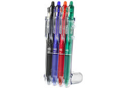 Rollerpen PILOT friXion clicker medium basis assorti Set2Go à 4 stuks