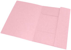 Elastomap Oxford Top File+ A4 3 kleppen 390gr pastel roze