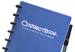 Notitieboek Correctbook A5 lijn 40blz earthy blue