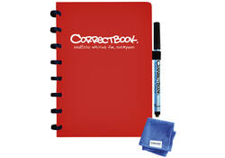 Notitieboek Correctbook A5 lijn 40blz horizon red