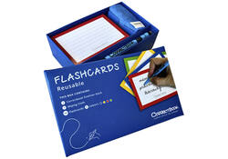 Flashcard Correctbook 75mmx110mm lijn assorti