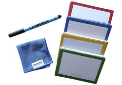 Flashcard Correctbook 75mmx110mm lijn assorti